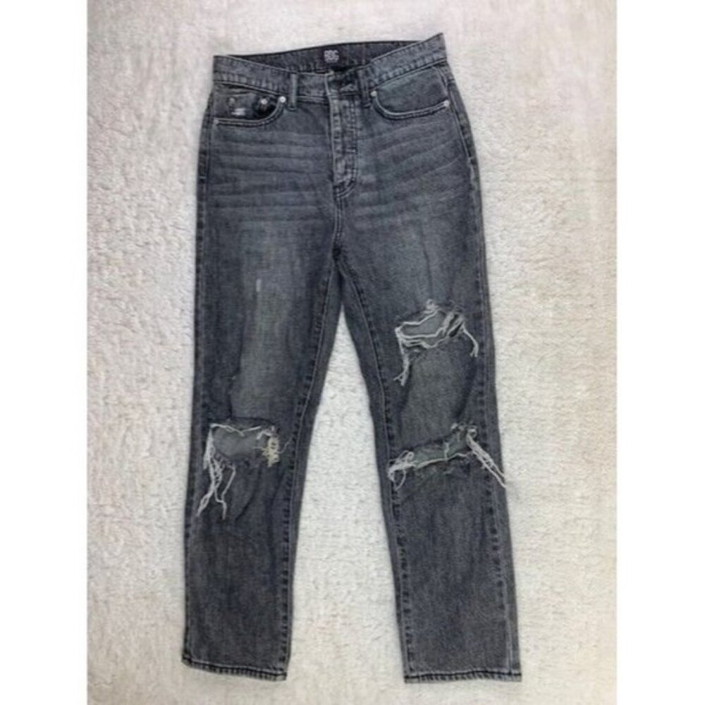 BDG Size 26 Womens Jeans Slim Straight Cotton Black Wash High Rise Distr…